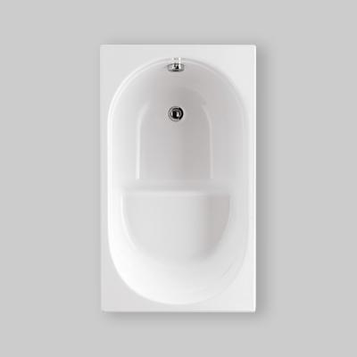 VASCA RETTANGOLARE GEA CON SEDUTA SOLO GUSCIO 105x70 cm
