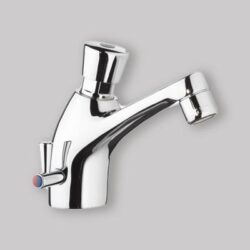 RUBINETTO COLLO CIGNO TEMPORIZZATO CON MISCELATORE 1/2"