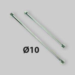 TUBETTO DI RAME CROMO F 1/2" CON 2 FLANGE Ø 10 cm 80