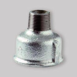 RACCORDO DIRITTO RIDOTTO FM IN GHISA ZINCATA 1"x1/2"