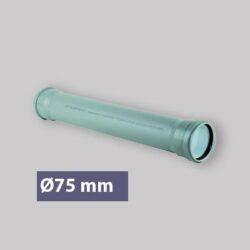 TUBO INNESTO 2 BICCHIERI Ø 75 3000 mm