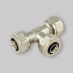 TEE A COMPRESSIONE PER TUBO MULTISTRATO TM Ø32 (3,0) mm