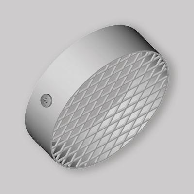 TERMINALE ORIZZONTALE CON GRIGLIA DI ASPIRAZIONE ARIA Ø80 - INOX