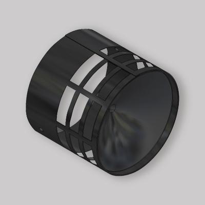 TERMINALE ORIZZONTALE PER ASPIRAZIONE/SCARICO FUMI IN NYLON Ø80 mm - PP