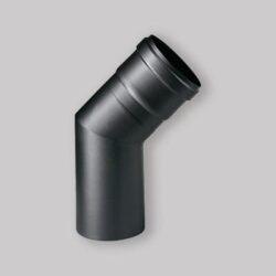 CURVA 45° NERA M/F PER STUFE A PELLET