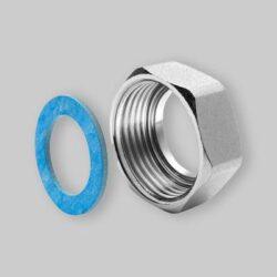 DADO IN OTTONE CON GUARNIZIONE PER TUBO CSST   Dn 12x-1/2" Acqua