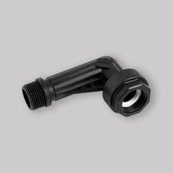 RACCORDO CURVO IN PLASTICA MF CON BOCCHETTONE 1"
