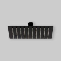 SOFFIONE DOCCIA INOX QUADRO NERO 250 x 250 mm