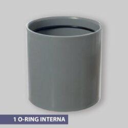 RACCORDO RIDOTTO AD INNESTO PASSAGGIO PVC/PP CON 1 O-RING INTERNA "EUROPA" Ø 100/110